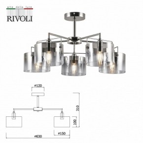 Люстра на штанге Rivoli Bolle Б0055611 в Талице - talica.mebel24.online | фото 4