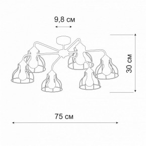 Люстра на штанге Vitaluce V3102 V3102-0/6PL в Талице - talica.mebel24.online | фото 2