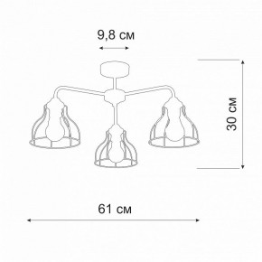 Люстра на штанге Vitaluce V3102 V3102-1/3PL в Талице - talica.mebel24.online | фото 2