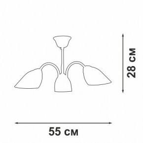 Люстра на штанге Vitaluce V3335 V3335-7/3PL в Талице - talica.mebel24.online | фото 3