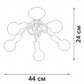 Люстра на штанге Vitaluce V3727 V3727-0/5PL в Талице - talica.mebel24.online | фото 5