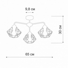 Люстра на штанге Vitaluce V4258 V4258-0/3PL в Талице - talica.mebel24.online | фото 2