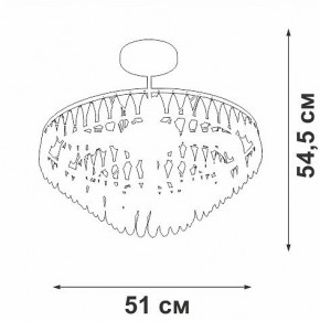 Люстра на штанге Vitaluce V5352 V5352-1/5PL в Талице - talica.mebel24.online | фото