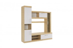 МАКСИ К1 Стенка для гостиной дуб сонома/белое дерево в Талице - talica.mebel24.online | фото 3