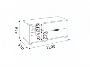 Мармарис (гостиная) М14 ТВ-тумба малая в Талице - talica.mebel24.online | фото 2