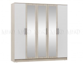 МАРТИНА СГ Шкаф для одежды 5-дверный (венге/белый) в Талице - talica.mebel24.online | фото