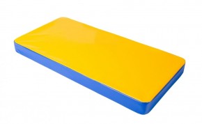 Мат гимнастический 1х0,5х0,08м цв. синий-желтый в Талице - talica.mebel24.online | фото