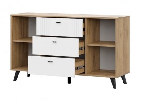 МИЛАН Гостиная (Дуб Золотой/Белый Матовый) модульная в Талице - talica.mebel24.online | фото 15