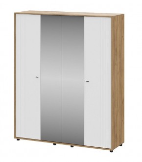 МИЛАН Шкаф четырехстворчатый (Белый Матовый) в Талице - talica.mebel24.online | фото