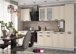 Модульная кухня Альфа холст брюле в Талице - talica.mebel24.online | фото 1