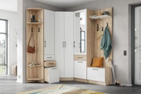 Модульная прихожая Денвер Дуб сонома/Белый в Талице - talica.mebel24.online | фото 2