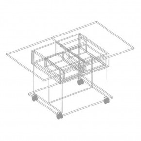МОНИКА Стол журнальный раскладной в Талице - talica.mebel24.online | фото 3