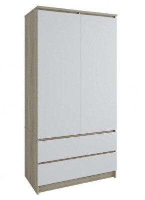 МОРИ МШ 900.1 Шкаф с 2-мя дв. и 2-мя ящ. (Дуб Сонома/Белый) в Талице - talica.mebel24.online | фото 1