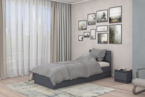 МС "Хилтон" Кровать 0,9 (графит) в Талице - talica.mebel24.online | фото