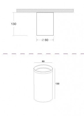 Накладной светильник Maytoni Focus C010CL-01GF в Талице - talica.mebel24.online | фото 2