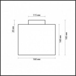 Накладной светильник Odeon Light Cross 2407/1C в Талице - talica.mebel24.online | фото 2