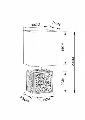 Настольная лампа декоративная Arte Lamp Fiori A4429LT-1BA в Талице - talica.mebel24.online | фото 3