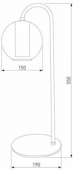 Настольная лампа декоративная Eurosvet Cobble 80508/1 дымчатый в Талице - talica.mebel24.online | фото 2