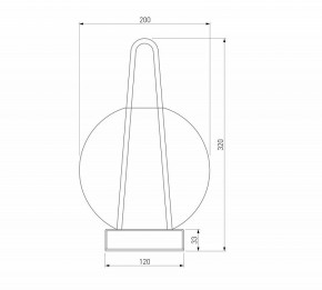 Настольная лампа декоративная Eurosvet Frasco 80507/1 черный в Талице - talica.mebel24.online | фото 3