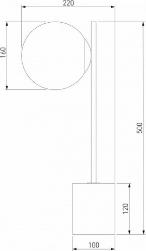 Настольная лампа декоративная Eurosvet Marbella 01157/1 черный в Талице - talica.mebel24.online | фото 3