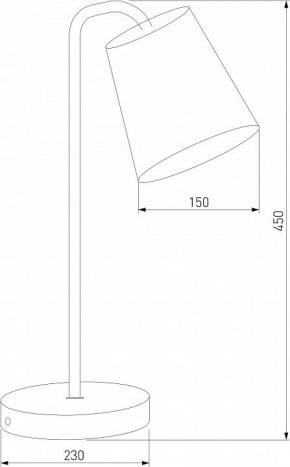 Настольная лампа декоративная Eurosvet Montero 01134/1 белый в Талице - talica.mebel24.online | фото 3