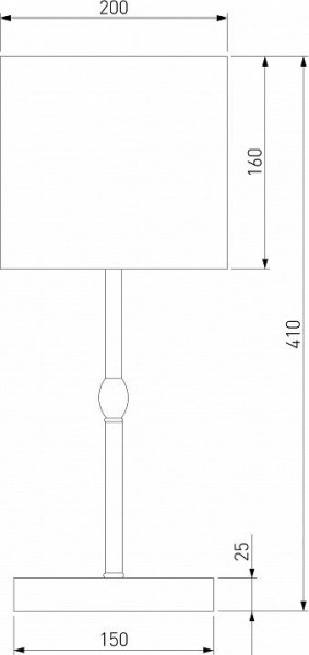 Настольная лампа декоративная Eurosvet Notturno 01162/1 черный в Талице - talica.mebel24.online | фото 4