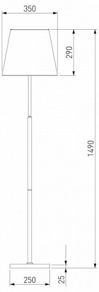 Настольная лампа декоративная Eurosvet Ozark 01156/1 латунь в Талице - talica.mebel24.online | фото 2