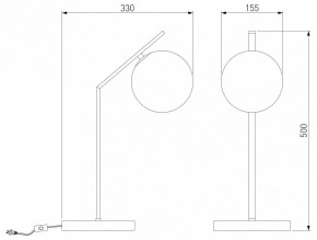 Настольная лампа декоративная Eurosvet Shape 01213/1 хром в Талице - talica.mebel24.online | фото 3