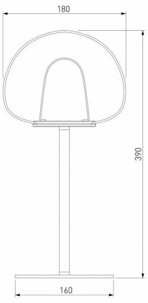 Настольная лампа декоративная Eurosvet Twice 90326/1 черный в Талице - talica.mebel24.online | фото 2