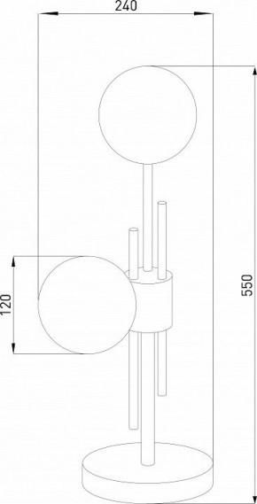 Настольная лампа декоративная Eurosvet Volver 01383/2 латунь в Талице - talica.mebel24.online | фото 4