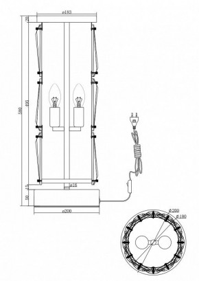 Настольная лампа декоративная Maytoni Puntes MOD043TL-02G в Талице - talica.mebel24.online | фото 3