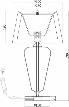 Настольная лампа декоративная Maytoni Verre Z005TL-01CH в Талице - talica.mebel24.online | фото 4