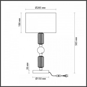 Настольная лампа декоративная Odeon Light Candy 4861/1T в Талице - talica.mebel24.online | фото 4