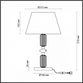 Настольная лампа декоративная Odeon Light Candy 4861/1TA в Талице - talica.mebel24.online | фото 4