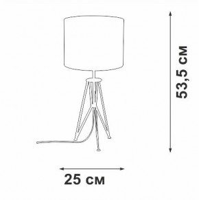 Настольная лампа декоративная Vitaluce V2834 V2834-1/1L в Талице - talica.mebel24.online | фото 2