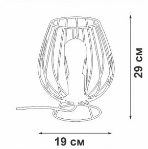 Настольная лампа декоративная Vitaluce V4296 V4296-0/1L в Талице - talica.mebel24.online | фото 3