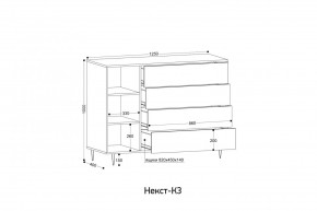 НЕКСТ - К3 Комод в Талице - talica.mebel24.online | фото 2