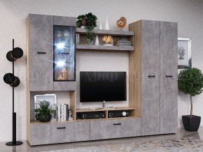 Нэнси New Полка (ЛДСП) Бетон светлый/Сонома в Талице - talica.mebel24.online | фото 2