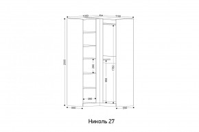 НИКОЛЬ 27 Шкаф угловой в Талице - talica.mebel24.online | фото 2