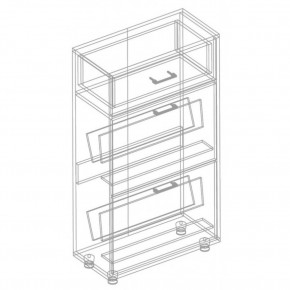 Обувница 2-ств. с ящиком "Сандра" в Талице - talica.mebel24.online | фото 2