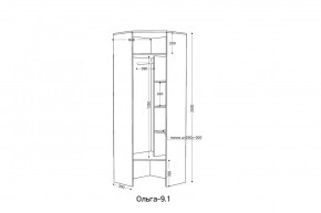 ОЛЬГА 9.1 Шкаф угловой без зеркала в Талице - talica.mebel24.online | фото 2