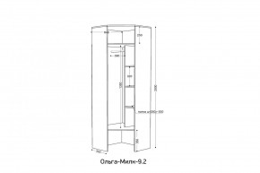 ОЛЬГА-МИЛК 9.2 Шкаф угловой с зеркалом в Талице - talica.mebel24.online | фото 2