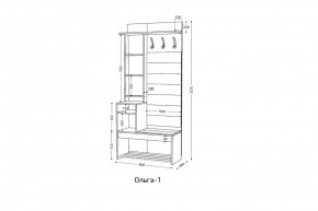 ОЛЬГА Прихожая (модульная) в Талице - talica.mebel24.online | фото 3