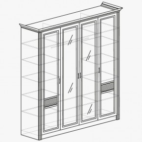 ОРЛЕАН Спальный гарнитур (модульный) ясень белый в Талице - talica.mebel24.online | фото 5