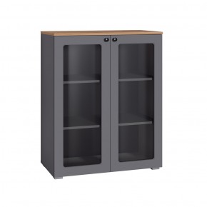 ОСТИН Шкаф-витрина 16.394.01 (графит) в Талице - talica.mebel24.online | фото