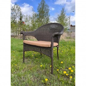 Плетеное кресло LV-140B-Brown с подушкой в комплекте в Талице - talica.mebel24.online | фото