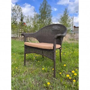 Плетеное кресло LV-140B-Brown с подушкой в комплекте в Талице - talica.mebel24.online | фото 2