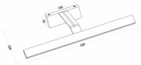 Подсветка для зеркала Maytoni Decart MIR010WL-L12B4K в Талице - talica.mebel24.online | фото 3