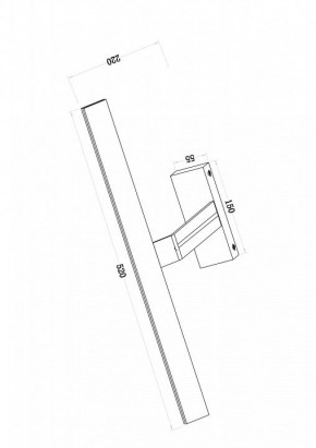 Подсветка для зеркала Maytoni Decart MIR010WL-L12W4K в Талице - talica.mebel24.online | фото 3