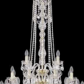Подвесная люстра Bohemia Ivele Crystal 1402 1402/16+8+4/300/h-123/3d/G в Талице - talica.mebel24.online | фото 4